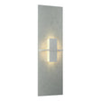 Hubbardton Forge 2010 Vintage Platinum White Art Glass (BB) Aperture Vertical Sconce