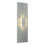 Hubbardton Forge 2010 Vintage Platinum White Art Glass (BB) Aperture Vertical Sconce