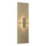 Hubbardton Forge 2010 Soft Gold White Art Glass (BB) Aperture Vertical Sconce