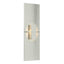 Hubbardton Forge 2010 Sterling White Art Glass (BB) Aperture Vertical Sconce