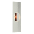 Hubbardton Forge 2010 Sterling Topaz Glass (ZB) Aperture Vertical Sconce