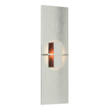 Hubbardton Forge 2010 Sterling Topaz Glass (ZB) Aperture Vertical Sconce