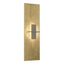 Hubbardton Forge 2010 Modern Brass White Art Glass (BB) Aperture Vertical Sconce