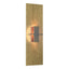 Hubbardton Forge 2010 Modern Brass Topaz Glass (ZB) Aperture Vertical Sconce