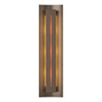 Hubbardton Forge 2007 Bronze Amber Glass (FF) Gallery Sconce