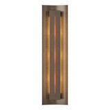 Hubbardton Forge 2007 Bronze Amber Glass (FF) Gallery Sconce