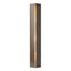 Hubbardton Forge 2007 Bronze Ivory Art Glass (CC) Gallery Small Sconce