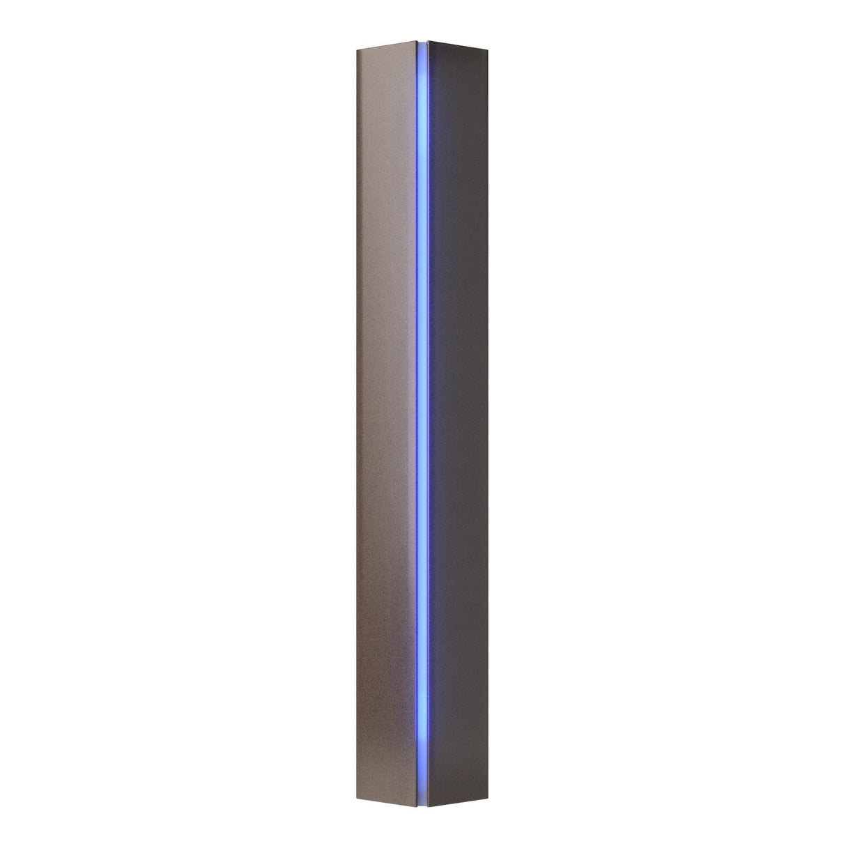 Hubbardton Forge 2007 Bronze Blue Glass (EE) Gallery Small Sconce