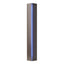 Hubbardton Forge 2007 Bronze Blue Glass (EE) Gallery Small Sconce