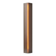 Hubbardton Forge 2007 Bronze Amber Glass (FF) Gallery Small Sconce