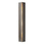 Hubbardton Forge 2007 Dark Smoke Ivory Art Glass (CC) Gallery Small Sconce