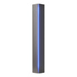 Hubbardton Forge 2007 Dark Smoke Blue Glass (EE) Gallery Small Sconce
