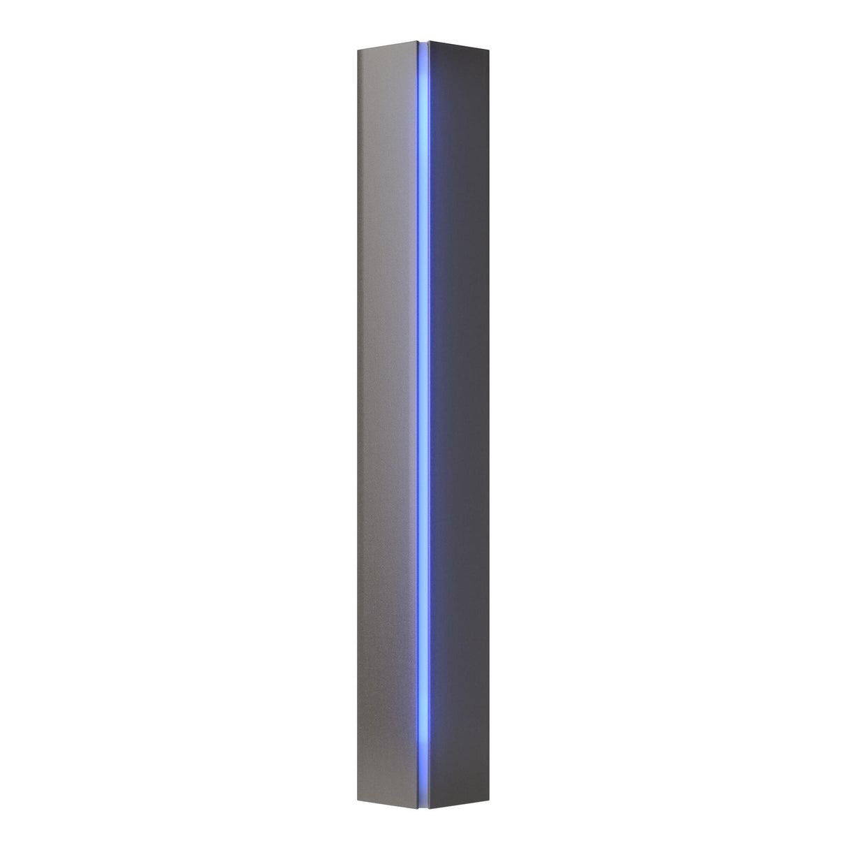 Hubbardton Forge 2007 Dark Smoke Blue Glass (EE) Gallery Small Sconce