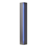 Hubbardton Forge 2007 Dark Smoke Blue Glass (EE) Gallery Small Sconce