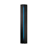 Hubbardton Forge 2007 Dark Smoke Blue Glass (EE) Gallery Small Sconce