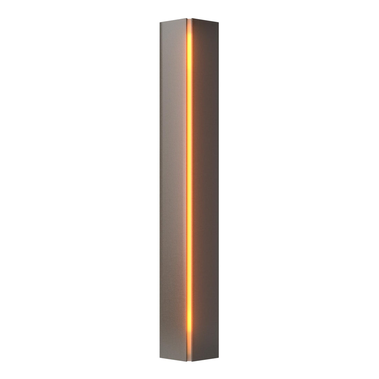 Hubbardton Forge 2007 Dark Smoke Amber Glass (FF) Gallery Small Sconce