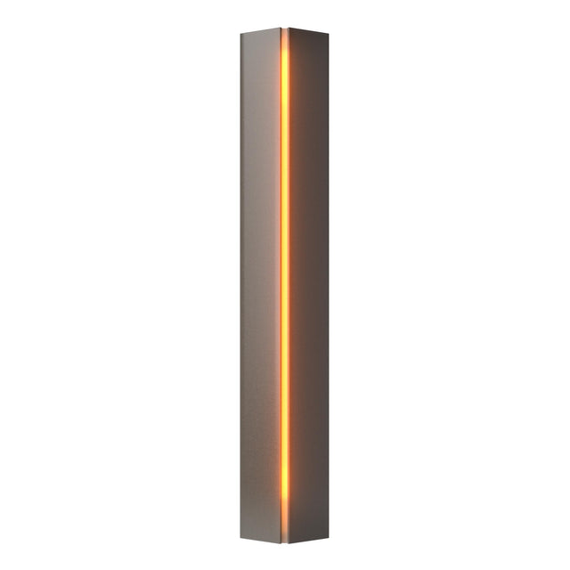 Hubbardton Forge 2007 Dark Smoke Amber Glass (FF) Gallery Small Sconce