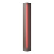 Hubbardton Forge 2007 Dark Smoke Red Glass (RR) Gallery Small Sconce