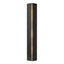 Hubbardton Forge 2007 Black Ivory Art Glass (CC) Gallery Small Sconce