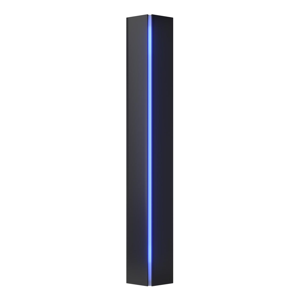 Hubbardton Forge 2007 Black Blue Glass (EE) Gallery Small Sconce