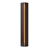 Hubbardton Forge 2007 Black Amber Glass (FF) Gallery Small Sconce