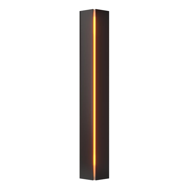Hubbardton Forge 2007 Black Amber Glass (FF) Gallery Small Sconce