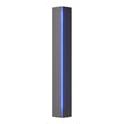 Hubbardton Forge 2007 Natural Iron Blue Glass (EE) Gallery Small Sconce