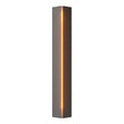 Hubbardton Forge 2007 Natural Iron Amber Glass (FF) Gallery Small Sconce