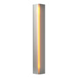 Hubbardton Forge 2007 Vintage Platinum Amber Glass (FF) Gallery Small Sconce