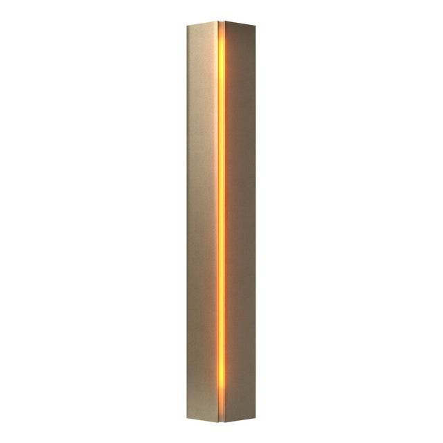 Hubbardton Forge 2007 Soft Gold Amber Glass (FF) Gallery Small Sconce