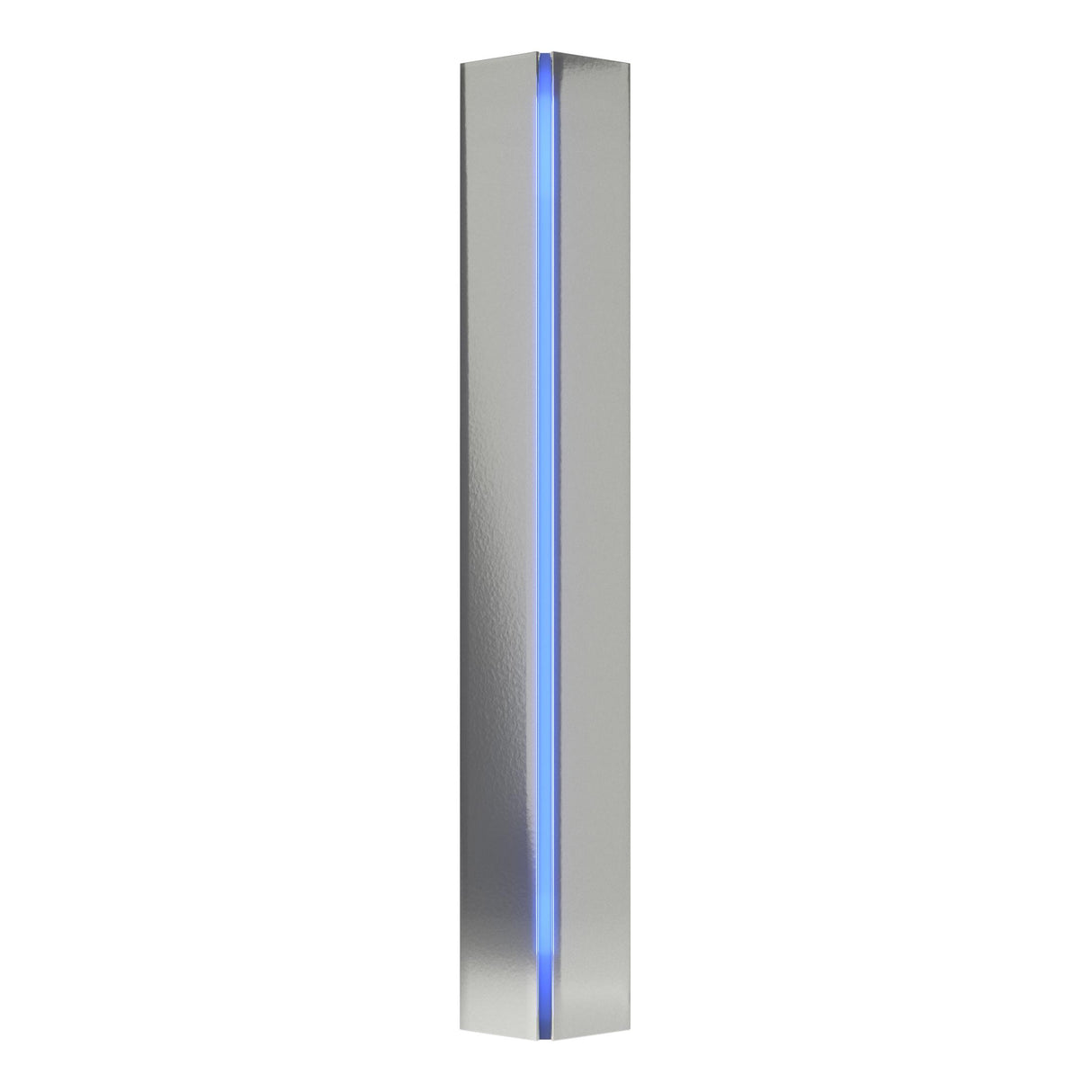 Hubbardton Forge 2007 Sterling Blue Glass (EE) Gallery Small Sconce