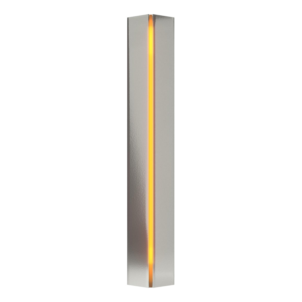 Hubbardton Forge 2007 Sterling Amber Glass (FF) Gallery Small Sconce