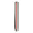 Hubbardton Forge 2007 Sterling Red Glass (RR) Gallery Small Sconce