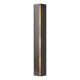 Hubbardton Forge 2007 Oil Rubbed Bronze Ivory Art Glass (CC) Gallery Small Sconce