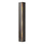 Hubbardton Forge 2007 Oil Rubbed Bronze Ivory Art Glass (CC) Gallery Small Sconce
