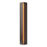 Hubbardton Forge 2007 Oil Rubbed Bronze Amber Glass (FF) Gallery Small Sconce