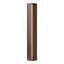 Hubbardton Forge 2007 Oil Rubbed Bronze Amber Glass (FF) Gallery Small Sconce