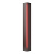 Hubbardton Forge 2007 Oil Rubbed Bronze Red Glass (RR) Gallery Small Sconce