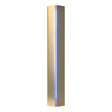 Hubbardton Forge 2007 Modern Brass Blue Glass (EE) Gallery Small Sconce