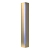 Hubbardton Forge 2007 Modern Brass Blue Glass (EE) Gallery Small Sconce