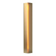 Hubbardton Forge 2007 Modern Brass Amber Glass (FF) Gallery Small Sconce