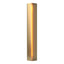 Hubbardton Forge 2007 Modern Brass Amber Glass (FF) Gallery Small Sconce