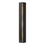 Hubbardton Forge 2023 Black Ivory Art Glass (CC) Gallery LED Sconce