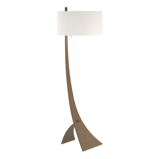 Hubbardton Forge 2005 Bronze Natural Anna Shade (SF) Stasis Floor Lamp