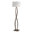 Hubbardton Forge 2006 Bronze Natural Anna Shade (SF) Almost Infinity Floor Lamp
