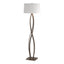 Hubbardton Forge 2006 Bronze Natural Anna Shade (SF) Almost Infinity Floor Lamp