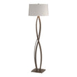 Hubbardton Forge 2006 Bronze Flax Shade (SE) Almost Infinity Floor Lamp