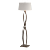 Hubbardton Forge 2006 Bronze Flax Shade (SE) Almost Infinity Floor Lamp