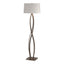 Hubbardton Forge 2006 Bronze Flax Shade (SE) Almost Infinity Floor Lamp