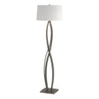 Hubbardton Forge 2006 Dark Smoke Natural Anna Shade (SF) Almost Infinity Floor Lamp